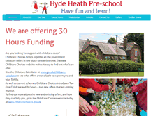 Tablet Screenshot of hydeheathpreschool.org.uk